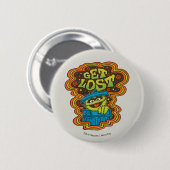 Oscar de Groentje | Psychedelisch Ronde Button 5,7 Cm (Voorkant /achterkant)