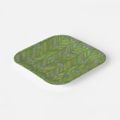 Oscar de Grouch | 80's Retro Patroon Papieren Bordje (Gebogen)