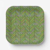 Oscar de Grouch | 80's Retro Patroon Papieren Bordje (Voorkant)