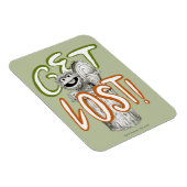 Oscar de Grouch B&W-schets Magneet (Rechterzijde)