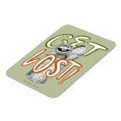 Oscar de Grouch B&W-schets Magneet (Linkerzijde)