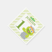 Oscar de Grouch Baby Verjaardagspapier servetten (Hoek)