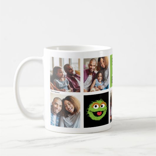 Oscar de Grouch | Beste mam fotocollage Koffiemok (Links)