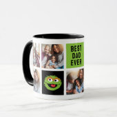 Oscar de Grouch | Beste papa fotocollage Mok (Voorkant links)