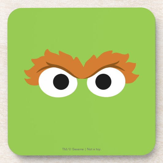 Oscar de Grouch Big Face Drankjes Onderzetter (Voorkant)