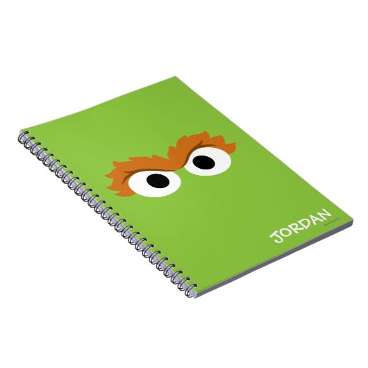 Oscar de Grouch Big Face | Jouw namen toevoegen Notitieboek (Rechterzijde)