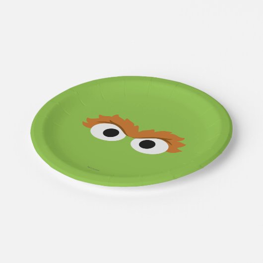 Oscar de Grouch Big Face Papieren Bordje (Gekanteld)