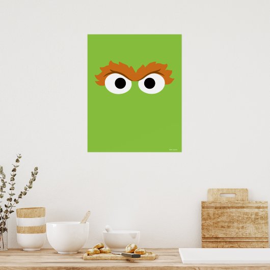 Oscar de Grouch Big Face Poster (Keuken)
