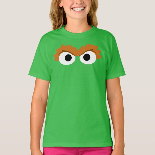 Oscar de Grouch Big Face T-shirt (Voorkant)