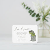 Oscar de Grouch Book Request Insert Plaatskaartje (Staand voorkant)