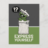 Oscar de Grouch Express jezelf Briefkaart (Voorkant)