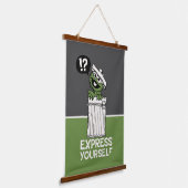 Oscar de Grouch Express jezelf Hangend Wandkleed (Gebogen)