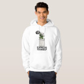 Oscar de Grouch Express jezelf Hoodie (Voorkant volledig)
