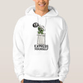 Oscar de Grouch Express jezelf Hoodie (Voorkant)