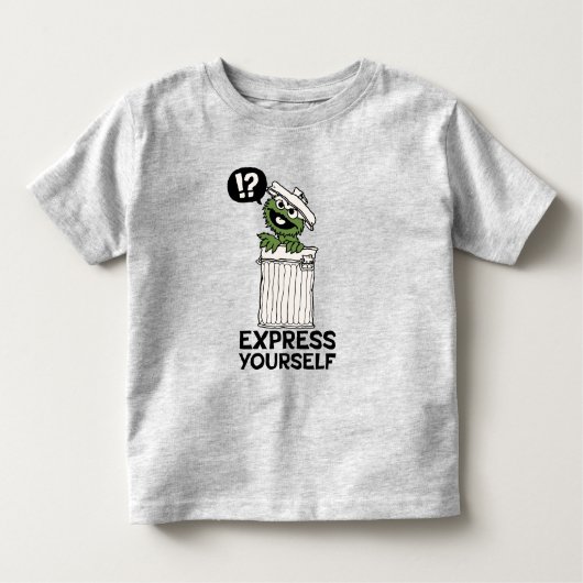 Oscar de Grouch Express jezelf Kinder Shirts (Voorkant)