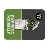 Oscar de Grouch Express jezelf Magneet (Horizontaal)