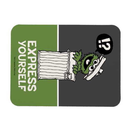 Oscar de Grouch Express jezelf Magneet (Horizontaal)