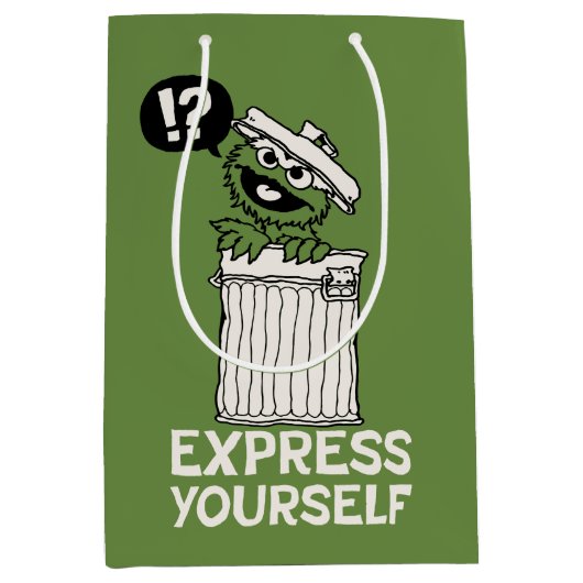 Oscar de Grouch Express jezelf Medium Cadeauzakje (Voorkant)