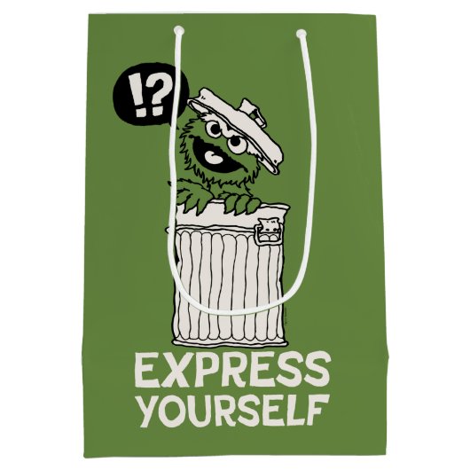 Oscar de Grouch Express jezelf Medium Cadeauzakje (Achterkant)