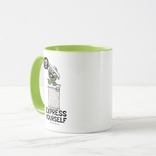 Oscar de Grouch Express jezelf Mok (Voorkant links)