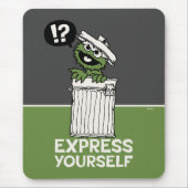 Oscar de Grouch Express jezelf Muismat (Voorkant)