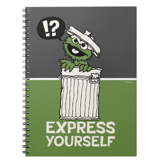 Oscar de Grouch Express jezelf Notitieboek (Voorkant)