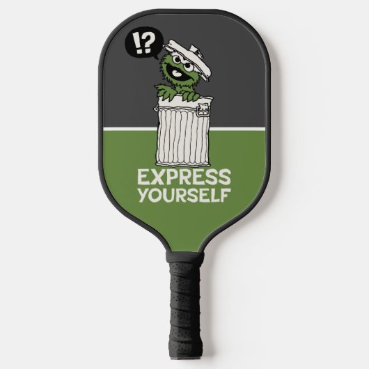 Oscar de Grouch Express jezelf Pickleball Paddle (Voorkant)