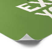 Oscar de Grouch Express jezelf Poster (Hoek)