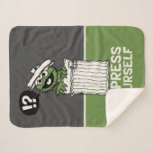Oscar de Grouch Express jezelf Sherpa Deken (Voorkant (horizontaal))