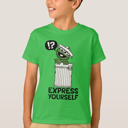 Oscar de Grouch Express jezelf T-shirt (Voorkant)