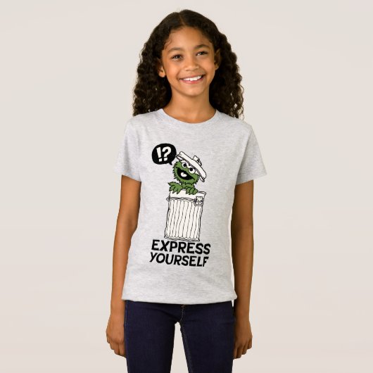 Oscar de Grouch Express jezelf T-shirt (Voorkant volledig)
