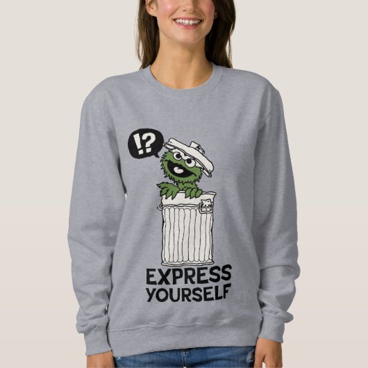 Oscar de Grouch Express jezelf Trui (Voorkant)
