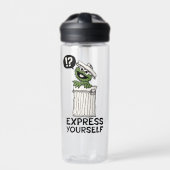 Oscar de Grouch Express jezelf Waterfles (Voorkant)