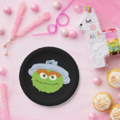 Oscar de Grouch Face Papieren Bordje (Feest)