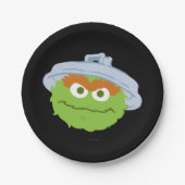 Oscar de Grouch Face Papieren Bordje (Voorkant)