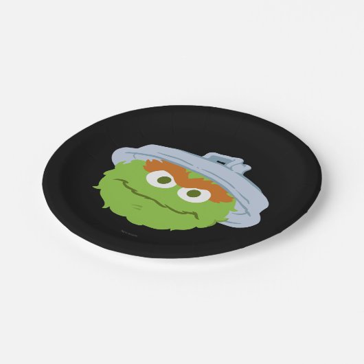 Oscar de Grouch Face Papieren Bordje (Gekanteld)