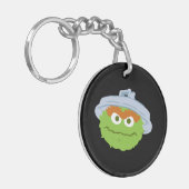Oscar de Grouch Face Sleutelhanger (Voorkant Links)