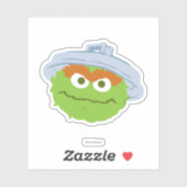 Oscar de Grouch Face Sticker (Vel)