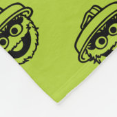 Oscar de Grouch groene patroon Fleece Deken (Hoek)
