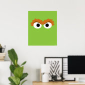 Oscar de Grouch Grote Gezicht Poster (Thuiskantoor)