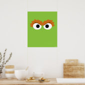 Oscar de Grouch Grote Gezicht Poster (Keuken)