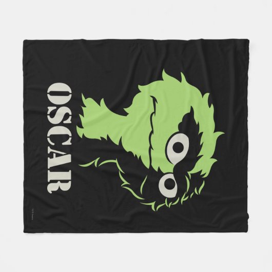 Oscar de Grouch Half Fleece Deken (Voorkant (Horizontaal))