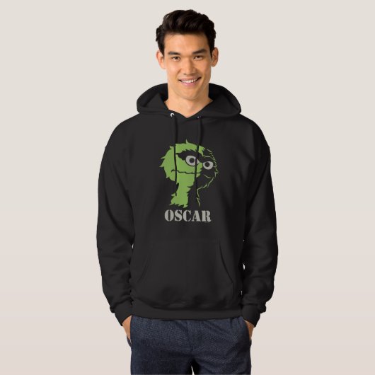 Oscar de Grouch Half Hoodie (Voorkant volledig)