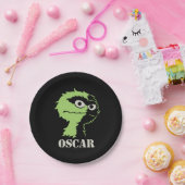 Oscar de Grouch Half Papieren Bordje (Feest)