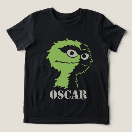 Oscar de Grouch Half Tri-Blend Shirt (Design voorkant)