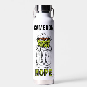 Oscar de Grouch - Nope.   Jouw namen toevoegen Waterfles