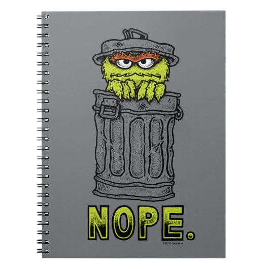 Oscar de Grouch - Nope. Notitieboek (Voorkant)