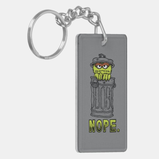 Oscar de Grouch - Nope. Sleutelhanger (Voorkant Links)