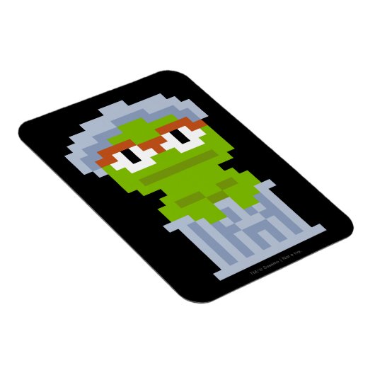 Oscar de Grouch Pixel Art Magneet (Rechterzijde)