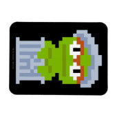 Oscar de Grouch Pixel Art Magneet (Horizontaal)